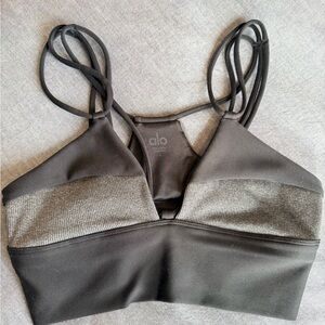 ALO Yoga Charcoal Sports Bra